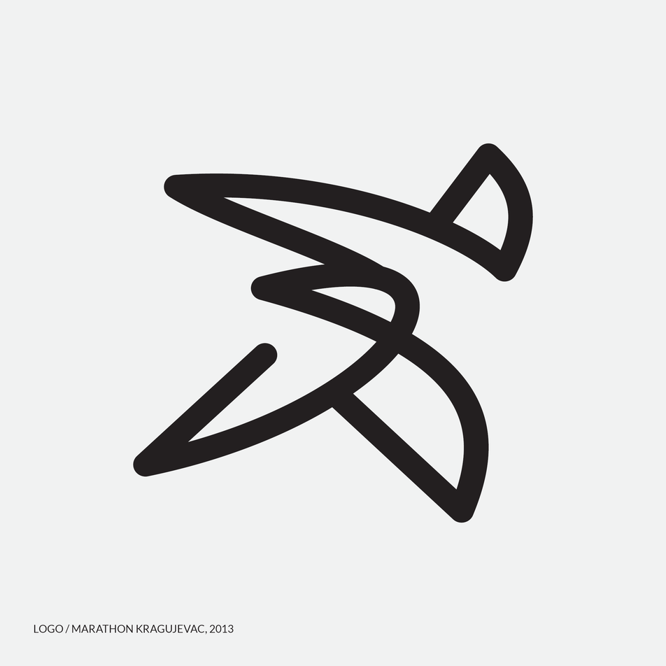 marathon logo, logo creationo, custom logo design, milena